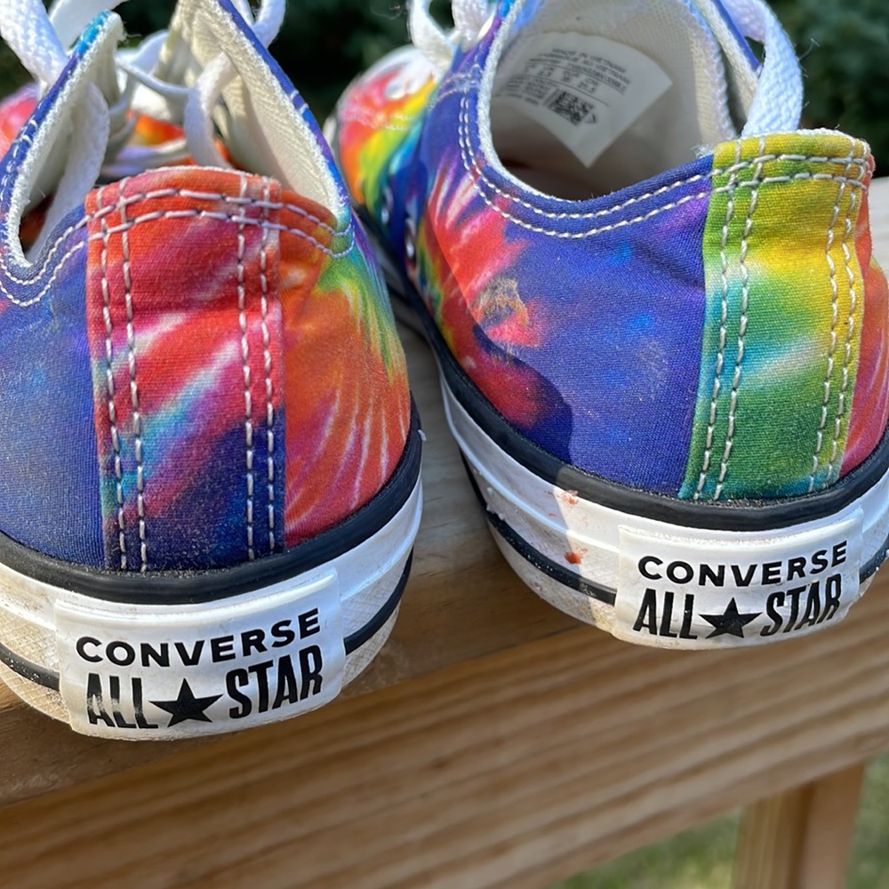 Converse Tie Dye Chuck Taylor All Star Sneakers Size 3 - Picture 6 of 10